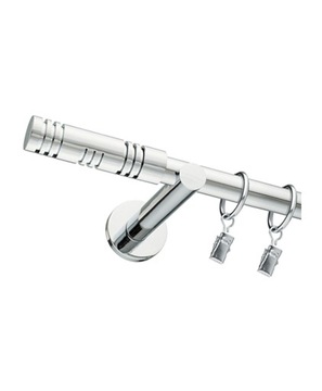 KARNISZ POJEDYNCZY CHROM 19mm 240cm RÓŻNE WZORY