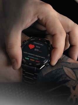 SMARTWATCH ZEGAREK CIŚNIENIOMIERZ EKG GLUKOZA GLIKEMIA HRV ROZMOWY MENU PL