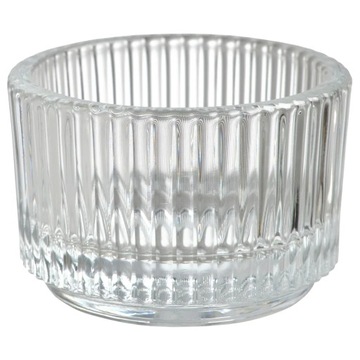 IKEA FINSMAK - świecznik na tealighty szkło bezbarwne 3.5 cm