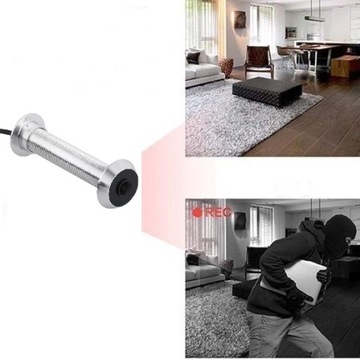 KAMERA WIZJER JUDASZ DO DRZWI PODCZERWIEŃ 1080P WIFI TUYA SMART po polsku