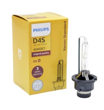 Ксеноновая стандартная лампа накаливания Philips D4S 35 Вт 42 В ОРИГИНАЛЬНАЯ НОВАЯ 1 шт.