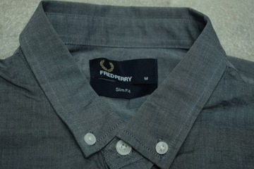 FRED PERRY Markowa Męska Przewiewna Koszula M Slim