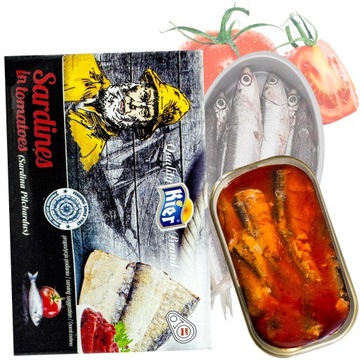 Sardynki w SOSIE POMIDOROWYM 120g HISZPAŃSKIE