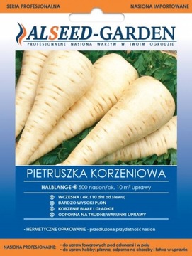 PIETRUSZKA KORZENIOWA HALBLANGE WCZESNA ODPORNA NASIONA HOLENDERSKIE
