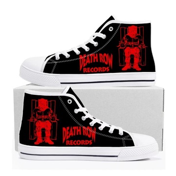 wysokie buty płócienne Death Row Records High Top Sneakers Mens Womens Teen
