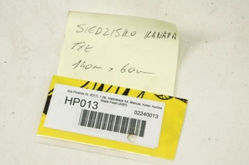 HP013 KIA PICANTO III SEDAČKA POHOVKA ZADNÍ