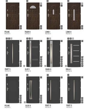 Двери наружные 68 мм сталь чистый воздух Ud=1,3
