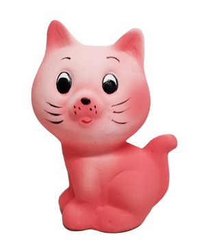 SKARBONKA KOTEK CERAMIKA RÓŻOWY 16cm