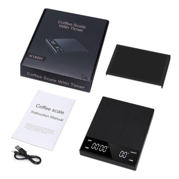 ТОЧНЫЕ КУХОННЫЕ ВЕСЫ ДЛЯ КОФЕ ВЕСЫ ДЛЯ ЭСПРЕССО 3 КГ/0,1 Г G, ML, OZ LED