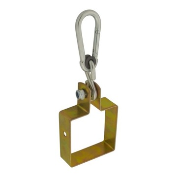 ПОВОРОТНЫЙ ЗАЖИМ 90x90 КАРАБИННЫЙ КРЮК ОДИНОЧНЫЙ 4x