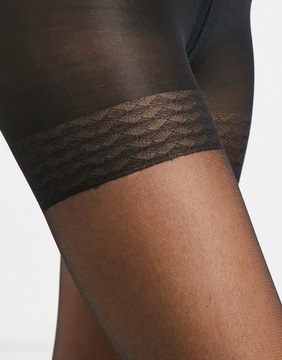 Гладкие колготки Lindex черного цвета плотностью 40 ден S