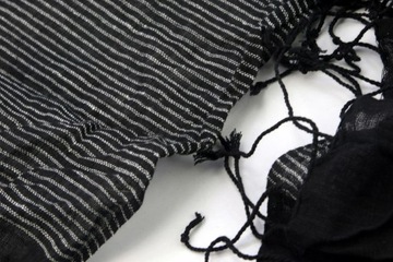 Шаль Легкий женский шарф с бахромой 170х21см