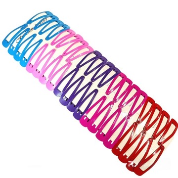 Spinki / pyki do włosów kolorowe 40 sztuk