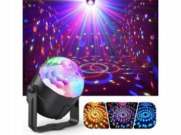 СВЕТОДИОДНЫЙ ПРОЕКТОР DISCO BALL ПОДСВЕТКИ DISCO RGB