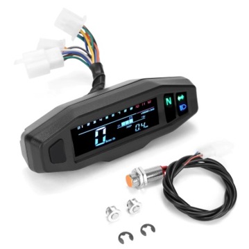 CYFROWY LICZNIK MOTOCYKLOWY PRĘDKOŚCIOMIERZ LCD