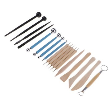 Инструменты для лепки из глины, 18 предметов, ручка для рисования, шариковый стилус.