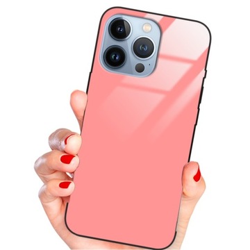 ETUI SZKLANE RÓŻOWY do IPHONE 13 PRO Obudowa Glass