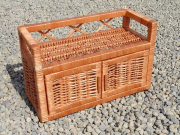 ПЛЕТЕНАЯ ПОЛКА, МАЛЕНЬКИЙ ПОДВЕСНОЙ ШКАФ С ДВЕРЬЮ