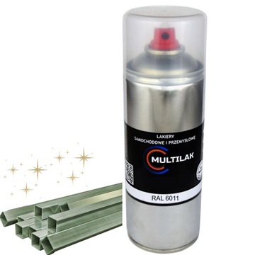 Lakier farba w sprayu do aluminium RAL 6011 Połysk
