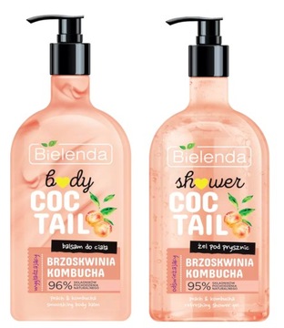 BIELENDA COCTAIL ZESTAW BRZOSKWINIA BALSAM + ŻEL
