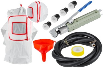 МОБИЛЬНЫЙ сифонный пескоструйный аппарат 19л, пистолет-форсунка, маска НАБОР ДЛЯ ПЕСКОСТРОЙНОЙ ОЧИСТКИ