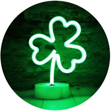 Светодиодная лампа NEON CLOVER LUCKY USB/BATTERY