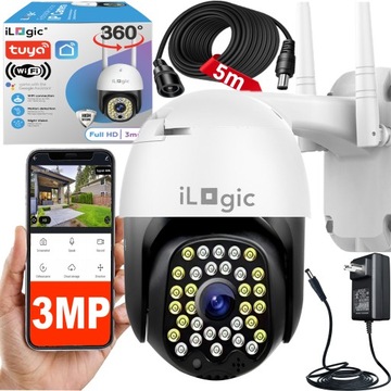 KAMERA ZEWNĘTRZNA OBROTOWA IP iLogic Smart Life FULL HD 2304x1296P 3MPx