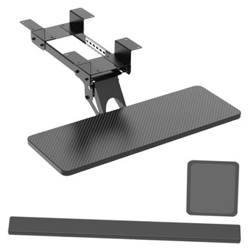 Черная настольная полка с подставкой для клавиатуры Heav