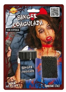 SZTUCZNA KREW + GĄBECZKA 15ML HORROR HALLOWEEN