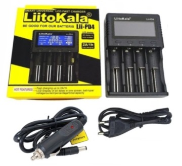 LiitoKala Lii-PD4 УНИВЕРСАЛЬНОЕ ЗАРЯДНОЕ УСТРОЙСТВО ДЛЯ литий-ионных аккумуляторных батарей типа AAA 18650