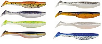 Zestaw 8x Slim Shad Szczupak 10cm Ripper Guma