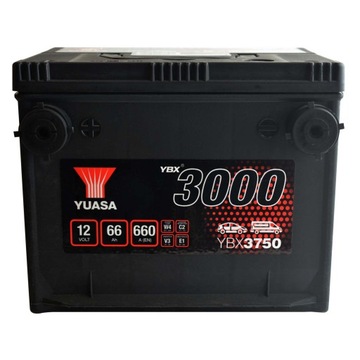 Yuasa YBX3750 12V 66Ah 660A YBX 3750