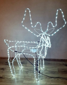 СВЕТОДИОДНЫЕ СВЕТЯЩИЕСЯ РОЖДЕСТВЕНСКИЕ ОРНАМЕНТЫ ЛАМПЫ «ОЛЕНЬ» ХОЛОДНЫЙ БЕЛЫЙ