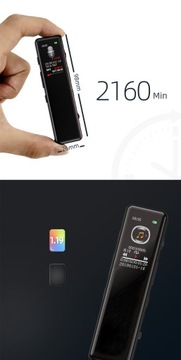 Шпионский цифровой диктофон, обнаружение 1536 Кбит/с, 8 ГБ