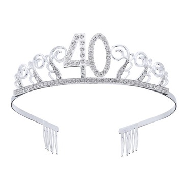 Dziecięca tiara nakrycie głowy dla kobiet 40. urodziny