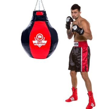 PUSTA GRUSZA BOKSERSKA XXL CZARNO-CZERWONA 80 CM DO 75 KG DBX BUSHIDO