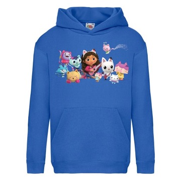 BLUZA KOCI DOMEK GABI Z KAPTUREM 116 cm 5-6 LAT