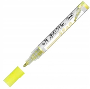 Marker OutLine ŻÓŁTO-SREBRNY 2,5 mm TO-404 TOMA