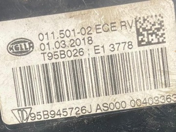 PORSCHE MACAN SVĚTLO PRAVÁ ZADNÍ W NÁRAZNÍK 95B945726J