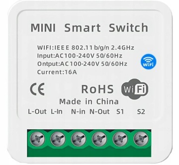 WŁĄCZNIK PRZEKAŹNIK WiFi smart life dom TUYA 16A