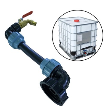 Адаптер бака для крана IBC, соединитель для воды в домашнем саду