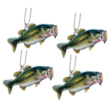 4x Generic Fish Ozdoby samochodowe Kreatywne akcesoria samochodowe Funny Car Style E