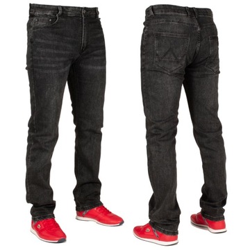 Spodnie męskie jeans W:37 100 CM L:32 czarne