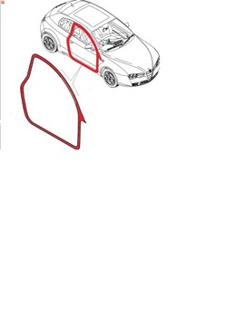 ALFA ROMEO BRERA USZCZELKA OBRYSU DRZWI PRAWA OEM