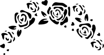 Роспись лица по трафарету. Роспись лица по розам.