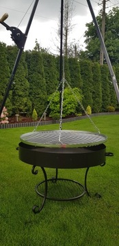 САДОВЫЙ ГРИЛЬ ТРЕХНОПНЫЙ 210 INOX GRATING 70 FIRE