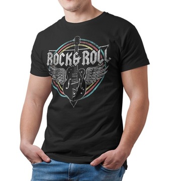 KOSZULKA HORROR/ROCK ROCK & ROLL GUITAR