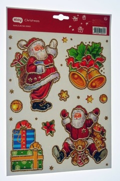 NAKLEJKI na okno brokat szyby choinka święta