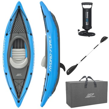 Dmuchany KAJAK Cove Champion 275x81cm Bestway zestaw pompka wiosło