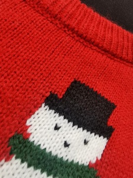Next sweter męski świąteczny z domieszką wełny S